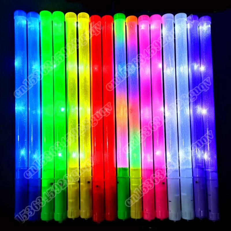 Cotton Candy Cone - 10/60 Stück blinkende Leuchtstäbe Neon-Sticks mehrfarbige