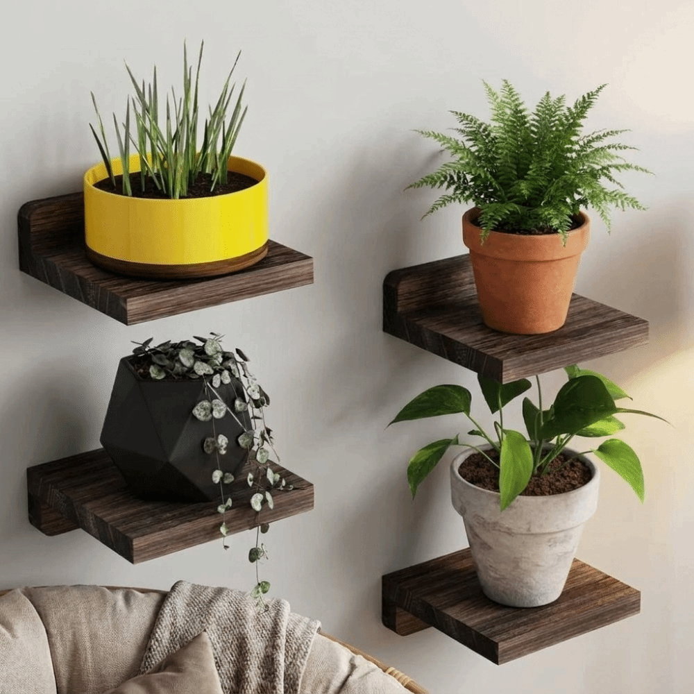4 Stück Kleine Schwebende Holz – Flower Wall Panel Bewertung und Preis