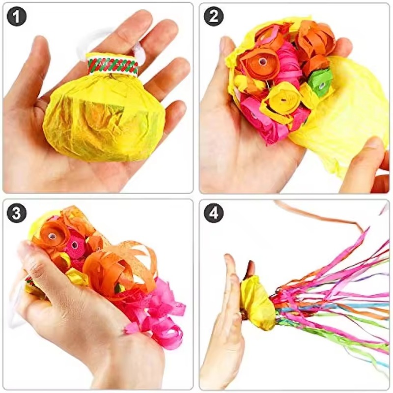 Bunte Handwurf-Konfetti-Popper – Confetti Cannon Tube Bewertung und Preis