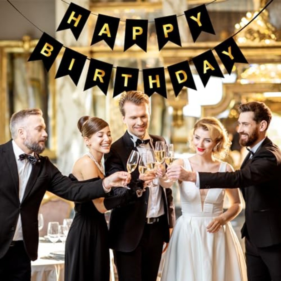 Alles Gute zum Geburtstag Bann – Party Banner Gold Bewertung und Preis
