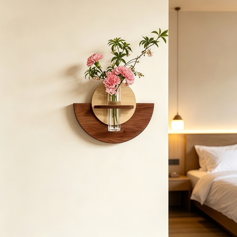 Ovales Wandregal aus Holz für  – Flower Wall Panel Bewertung und Preis