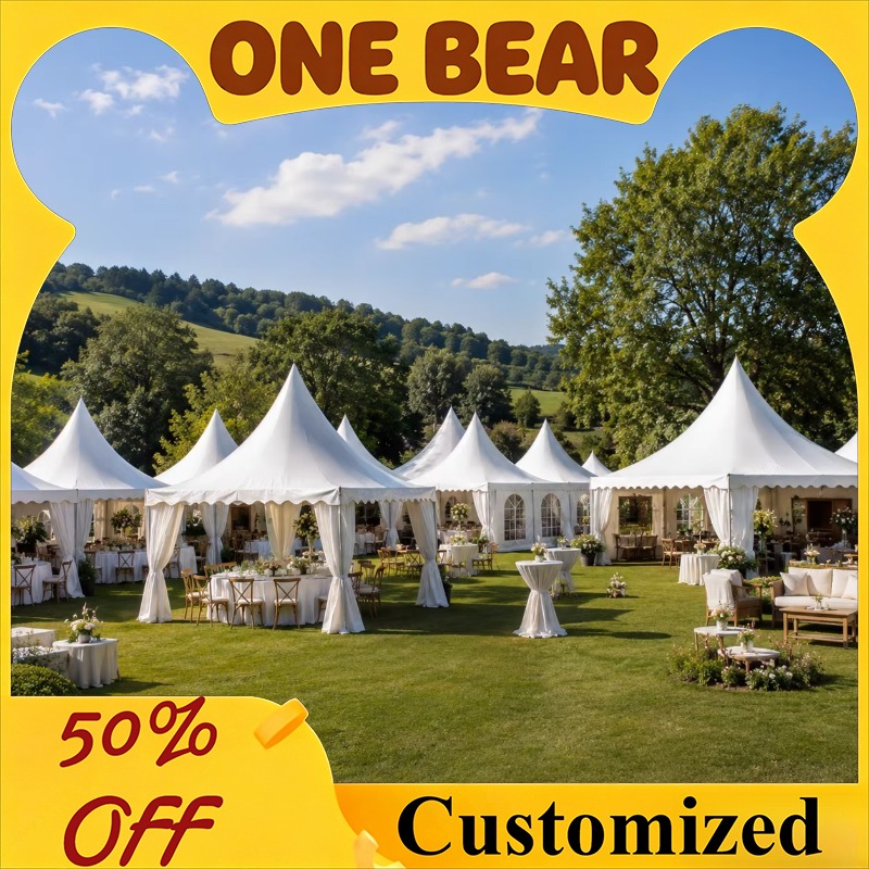 Anpassbares weißes Pagodenzelt – Event & Party Supply Bewertung und Preis